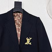 Colestore Louis Vuitton Solid Color Slim-Fit Blazer - 6