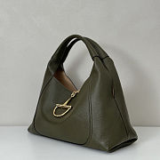 Colestore Gucci Softbit Maxi Shoulder Bag Forest Green Leather 46x26x16cm - 6