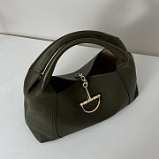 Colestore Gucci Softbit Maxi Shoulder Bag Forest Green Leather 46x26x16cm - 4