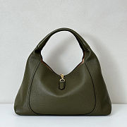 Colestore Gucci Softbit Maxi Shoulder Bag Forest Green Leather 46x26x16cm - 3