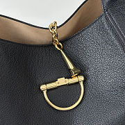 Colestore Gucci Softbit Maxi Shoulder Bag Black Leather 46x26x16cm - 6