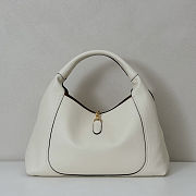 Colestore Gucci Softbit Maxi Shoulder Bag White Leather 46x26x16cm - 6