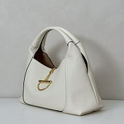 Colestore Gucci Softbit Maxi Shoulder Bag White Leather 46x26x16cm - 3