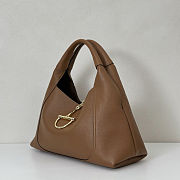 Colestore Gucci Softbit Maxi Shoulder Bag Brown Leather 46x26x16cm - 6