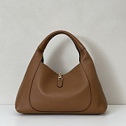Colestore Gucci Softbit Maxi Shoulder Bag Brown Leather 46x26x16cm - 4