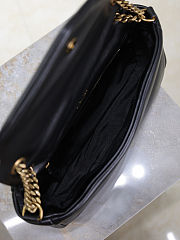 Colestore YSL Saint Laurent Calypso Leather Shoulder Bag Black 26×14×7cm - 2