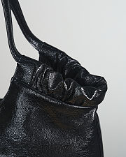 Colestore YSL Yves Saint Laurent Patent Leather Hobo Black 43x27x13cm - 4
