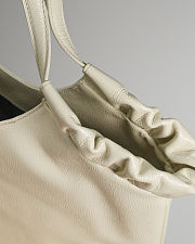 Colestore YSL Yves Saint Laurent Patent Leather Hobo White 43x27x13cm - 4