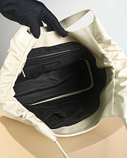 Colestore YSL Yves Saint Laurent Patent Leather Hobo White 43x27x13cm - 3