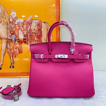  Hermes Birkin Togo Leather Dark Pink 30cm