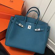 Colestore Hermes Birkin Togo Leather Teal Blue 30cm - 6