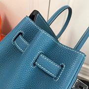 Colestore Hermes Birkin Togo Leather Teal Blue 30cm - 5