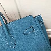 Colestore Hermes Birkin Togo Leather Teal Blue 30cm - 4