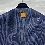 Colestore Louis Vuitton Chic Collarless Denim Jacket - 5