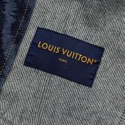 Colestore Louis Vuitton Chic Collarless Denim Jacket - 3