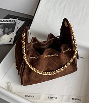 Colestore Chanel 25 Small Handbag Grained Calfskin & Gold-Tone Metal Brown 30x26x14cm - 6