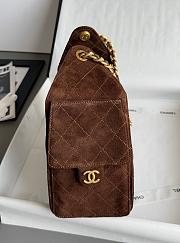 Colestore Chanel 25 Small Handbag Grained Calfskin & Gold-Tone Metal Brown 30x26x14cm - 4