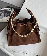 Colestore Chanel 25 Small Handbag Grained Calfskin & Gold-Tone Metal Brown 30x26x14cm - 3