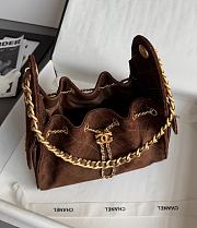 Colestore Chanel 25 Small Handbag Grained Calfskin & Gold-Tone Metal Brown 30x26x14cm - 2