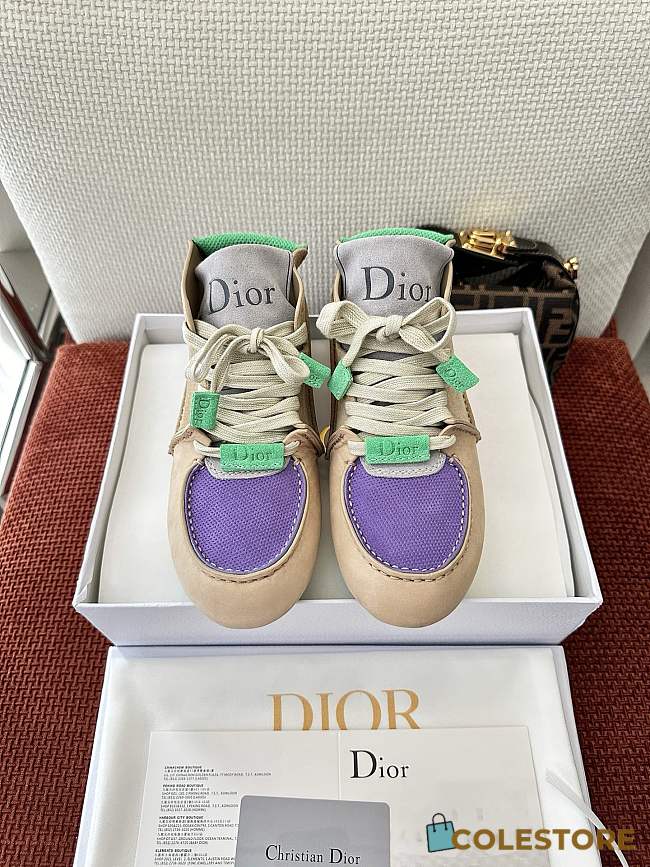 Colestore Dior Roadie Sneaker Beige and Purple - 1
