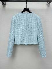 Colestore Chanel Tweed Jacket Light Blue - 4