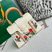 Colestore Goyard Saigon PM Bag White Flower 20x12x28cm - 6