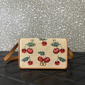 Colestore Valentino Garavani VLogo Signature Cherryfic Mini Shoulder Bag 20x12x5cm