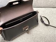 Colestore Valentino Garavani Rockstud Patent Leather Shoulder Bag Black 26x13x7cm - 5