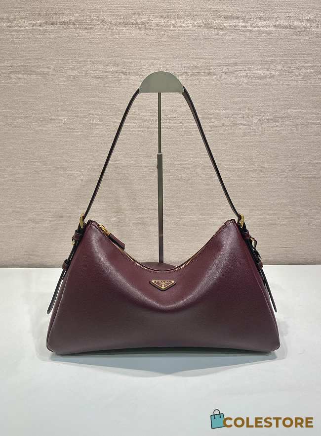Colestore Prada Sac Aimee Bordeaux Boho Bag 39x24x12cm - 1