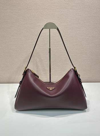 Colestore Prada Sac Aimee Bordeaux Boho Bag 39x24x12cm