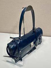 Colestore Prada Large Leather Handbag Navy Blue 38x17.5x11cm - 4