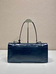 Colestore Prada Large Leather Handbag Navy Blue 38x17.5x11cm - 2