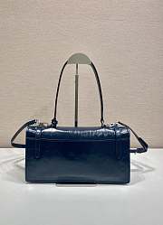 Colestore Prada Medium Leather Handbag Navy Blue 32x16.5x10cm - 5