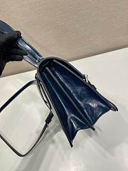 Colestore Prada Medium Leather Handbag Navy Blue 32x16.5x10cm - 4