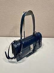 Colestore Prada Medium Leather Handbag Navy Blue 32x16.5x10cm - 2