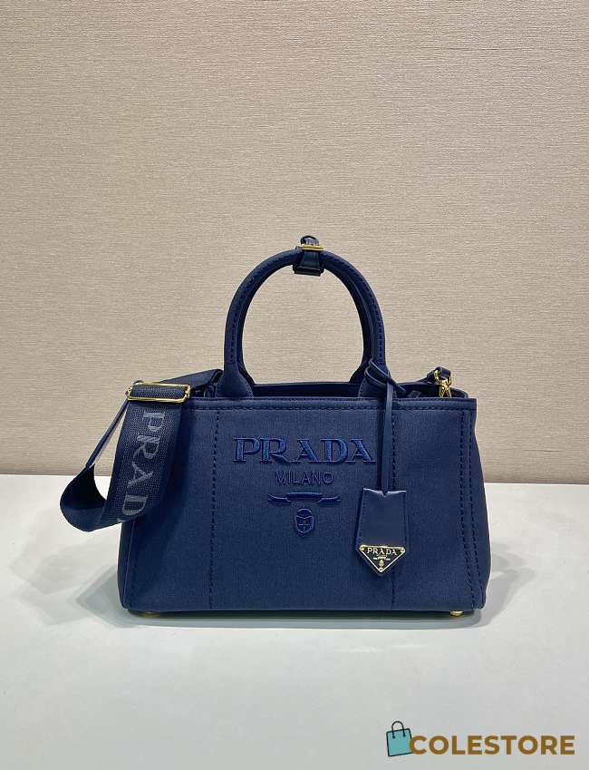 Colestore Prada Jardiniere Large Cotton Canvas Handbag 33x20x18cm - 1