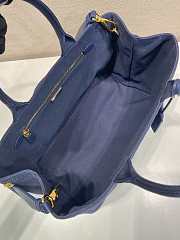 Colestore Prada Jardiniere Large Cotton Canvas Handbag 33x20x18cm - 5