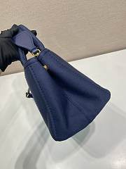 Colestore Prada Jardiniere Large Cotton Canvas Handbag 33x20x18cm - 3