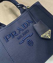 Colestore Prada Jardiniere Small Cotton Canvas Handbag 26x19x15cm - 6