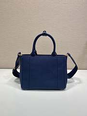 Colestore Prada Jardiniere Small Cotton Canvas Handbag 26x19x15cm - 3