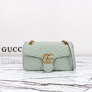 Colestore Gucci GG Marmont Shoulder Bag Pale Green 26x15x7cm - 1