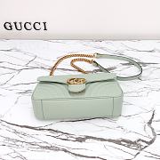 Colestore Gucci GG Marmont Shoulder Bag Pale Green 26x15x7cm - 3