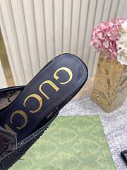 Colestore Gucci Horsebit Crystal Mule Loafers Black - 4