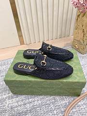 Colestore Gucci Horsebit Crystal Mule Loafers Black - 3