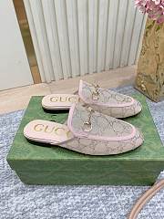 Colestore Gucci Horsebit Crystal Mule Loafers Beige - 5