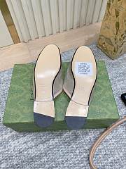 Colestore Gucci Horsebit Crystal Mule Loafers Beige - 4
