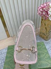 Colestore Gucci Horsebit Crystal Mule Loafers Beige - 2