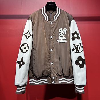 Colestore Louis Vuitton Embroidered Varsity Jacket Men