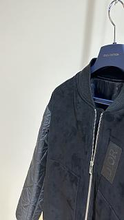 Colestore Dior Zipper Varsity Blouson Jacket Black - 4