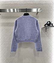 Colestore Chanel Double-C Logo Knitted Cardigan Lilac - 5